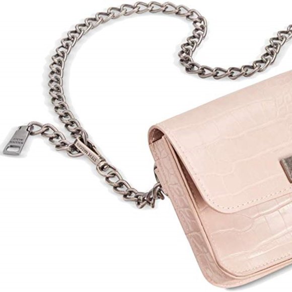 Steve Madden Women's Cric-Embossed Chain Belt Bag - Picture 2 of 2